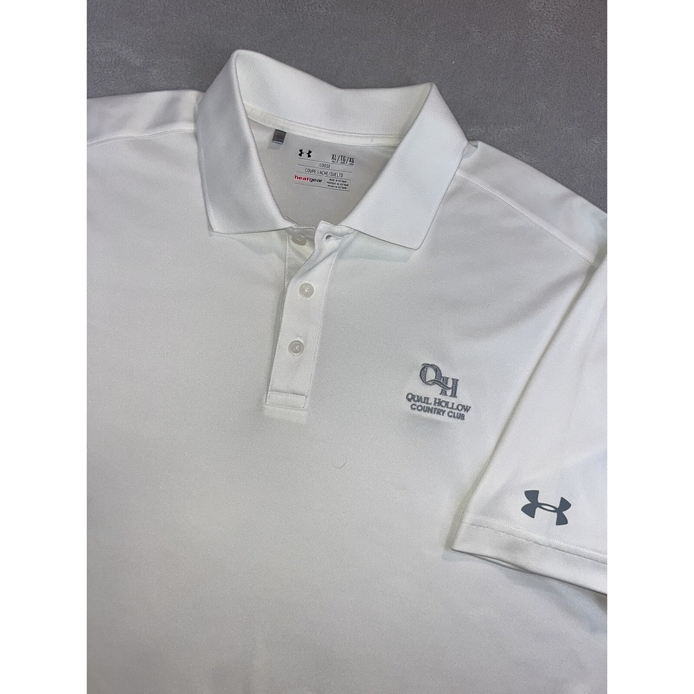 QUAIL HOLLOW Country Club Men's XL Performance Golf‎ Polo Shirt Fast Shipping!